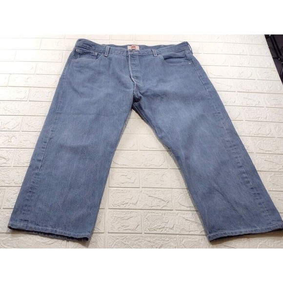 Men's Levi's 501xx Jeans Men's 42x25 Med Wash Original Fit Button Fly - Picture 1 of 6